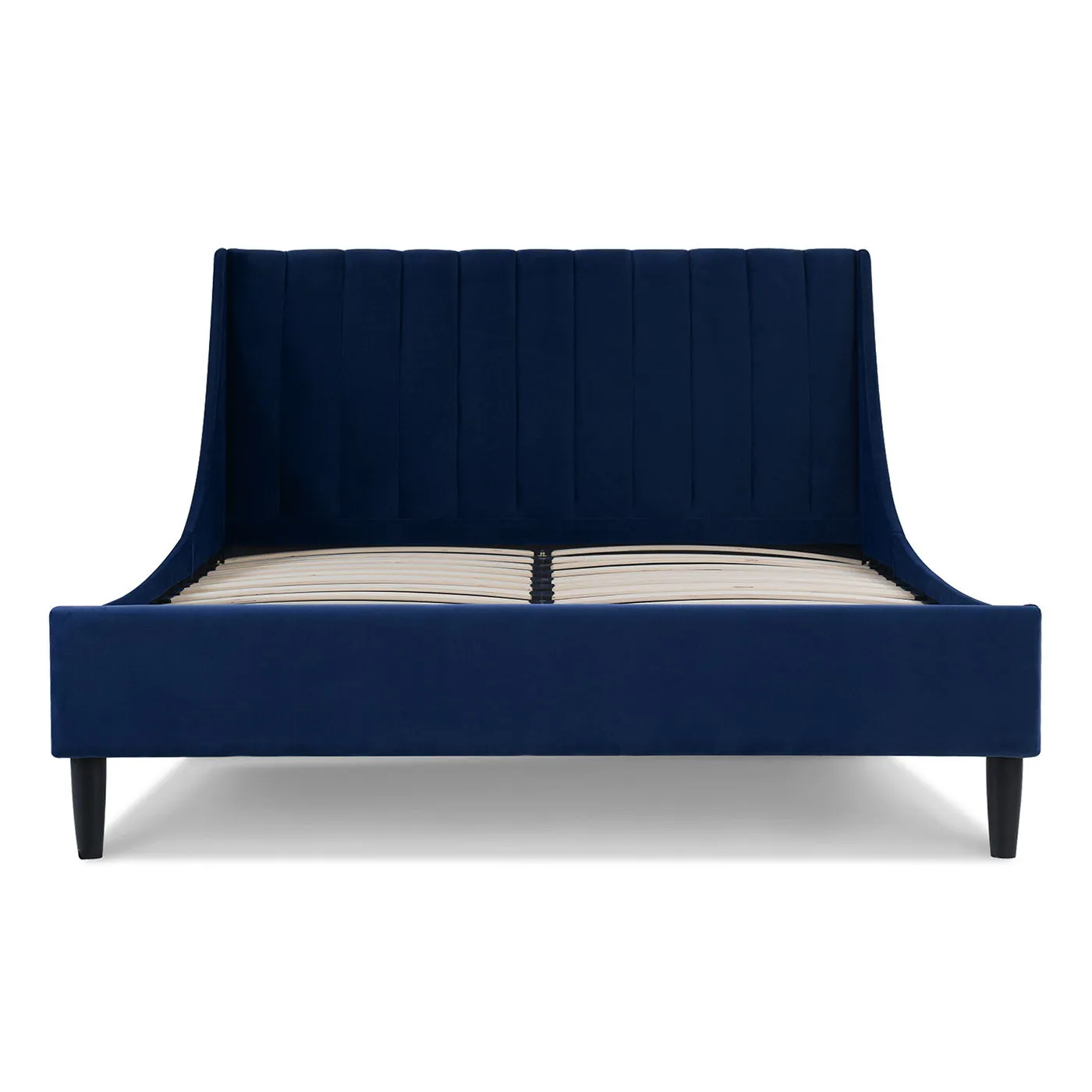 Aspen - Vertical Tufted Modern Headboard Platform Bed Set by Couch.com