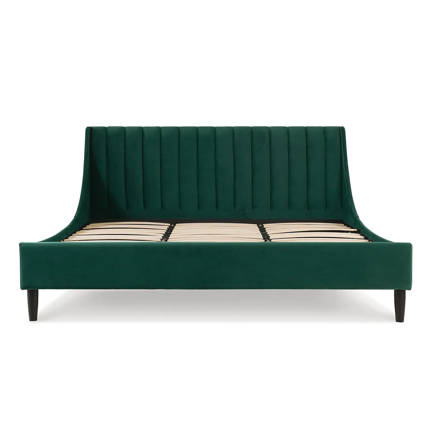Aspen - Vertical Tufted Modern Headboard Platform Bed Set by Couch.com