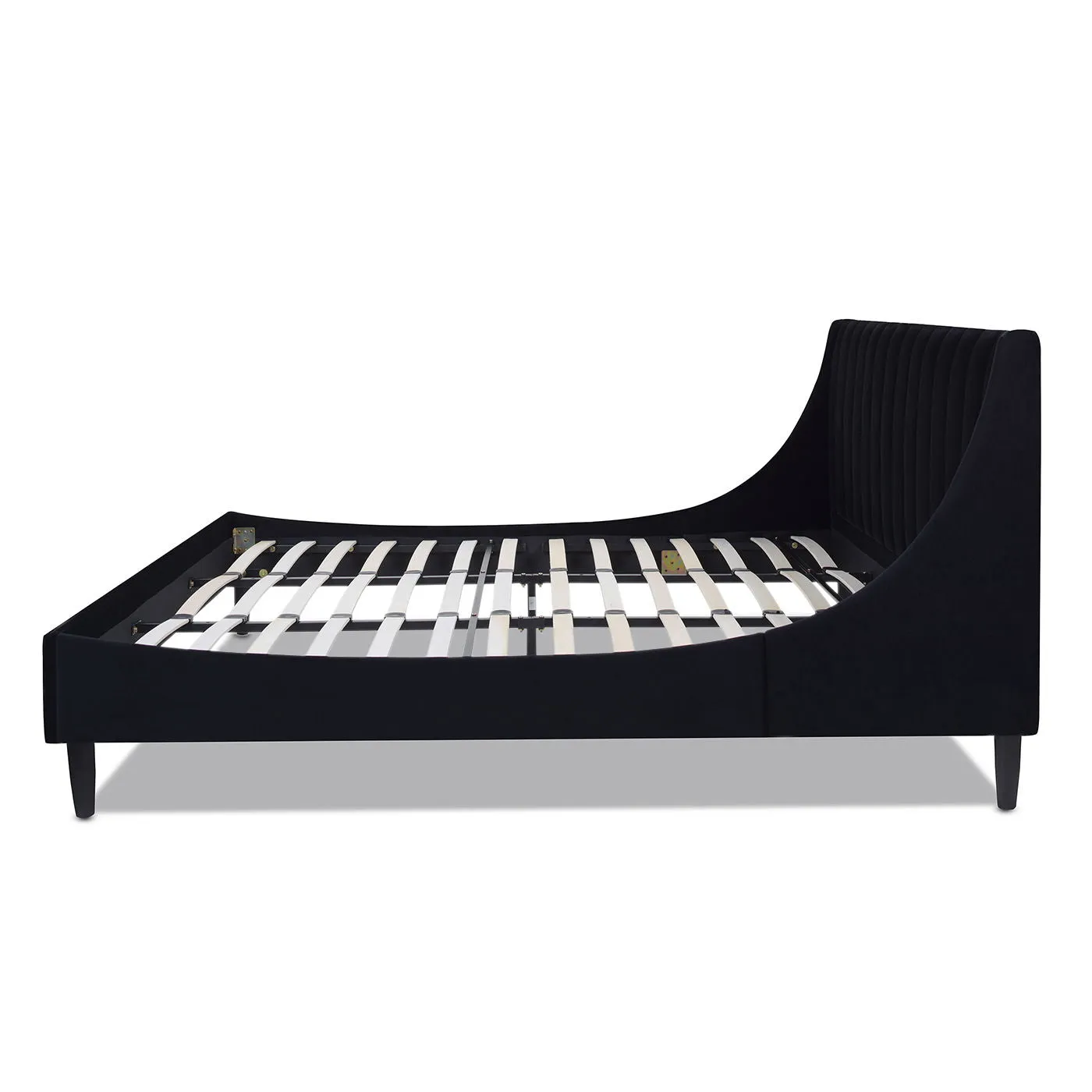 Aspen - Vertical Tufted Modern Headboard Platform Bed Set by Couch.com