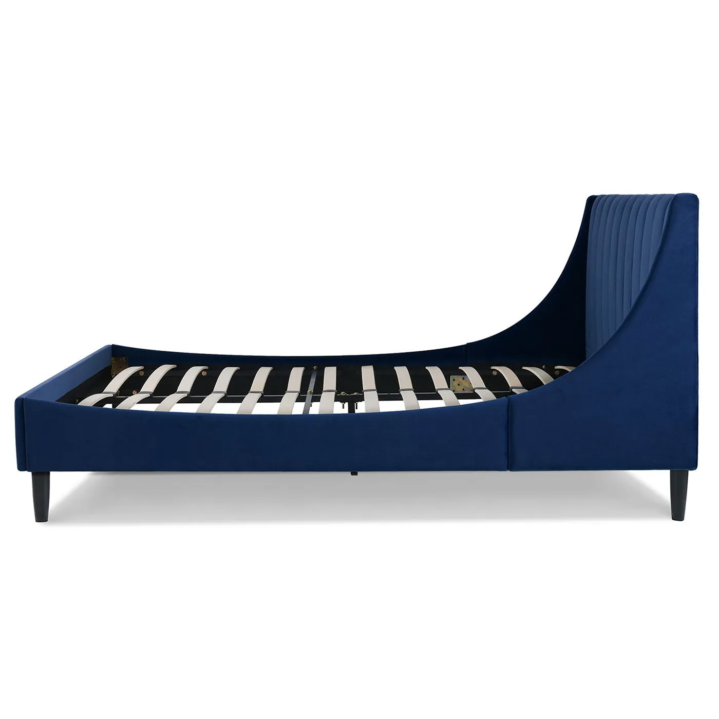 Aspen - Vertical Tufted Modern Headboard Platform Bed Set by Couch.com