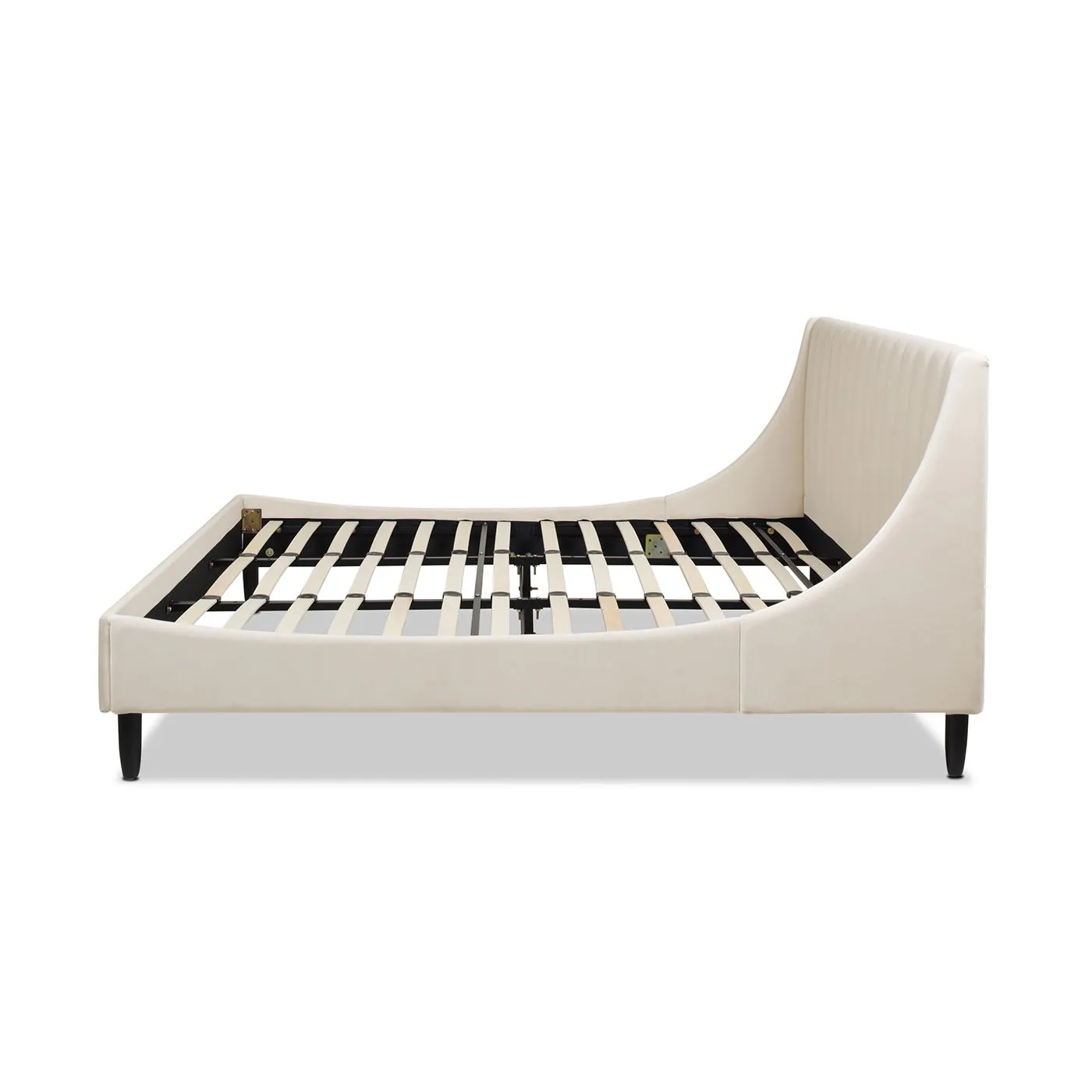 Aspen - Vertical Tufted Modern Headboard Platform Bed Set by Couch.com