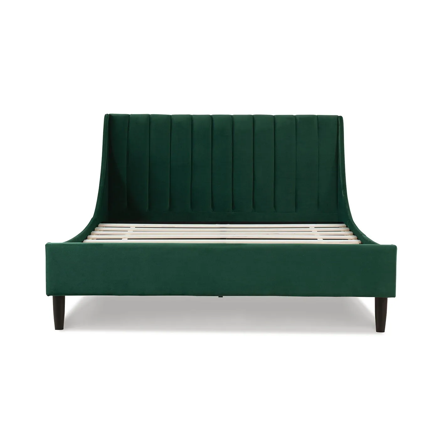 Aspen - Vertical Tufted Modern Headboard Platform Bed Set by Couch.com