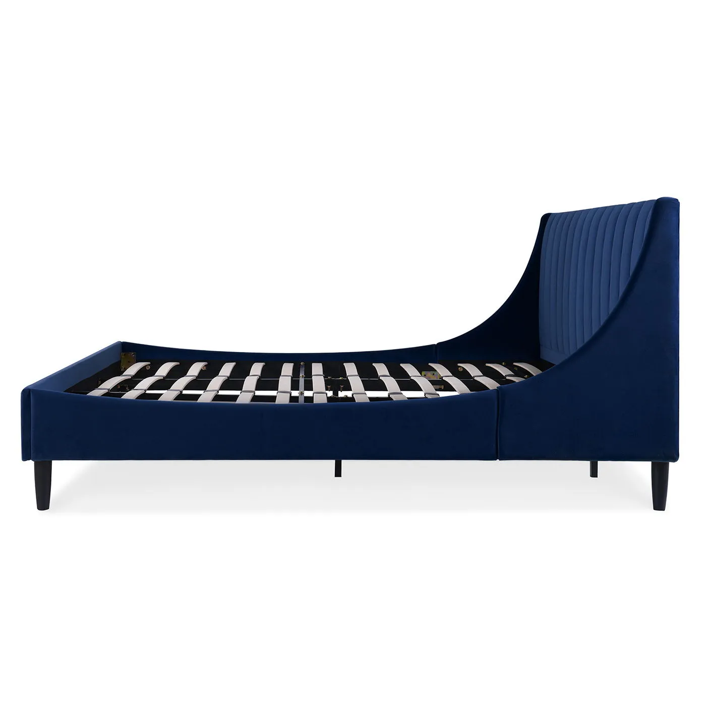 Aspen - Vertical Tufted Modern Headboard Platform Bed Set by Couch.com