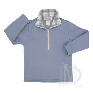 Blue Winter Plaid Pullover