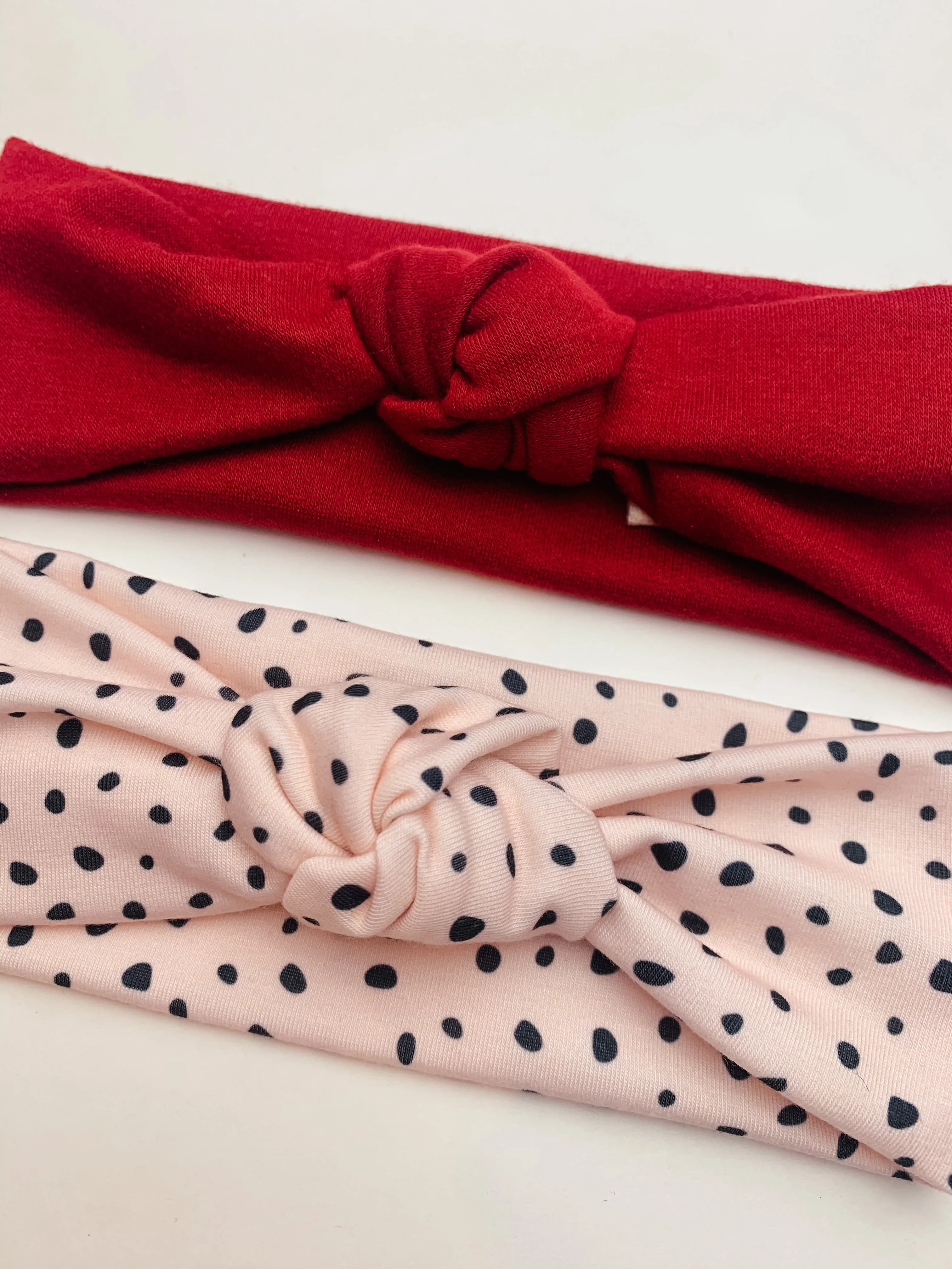 Deep Red Turban Headband