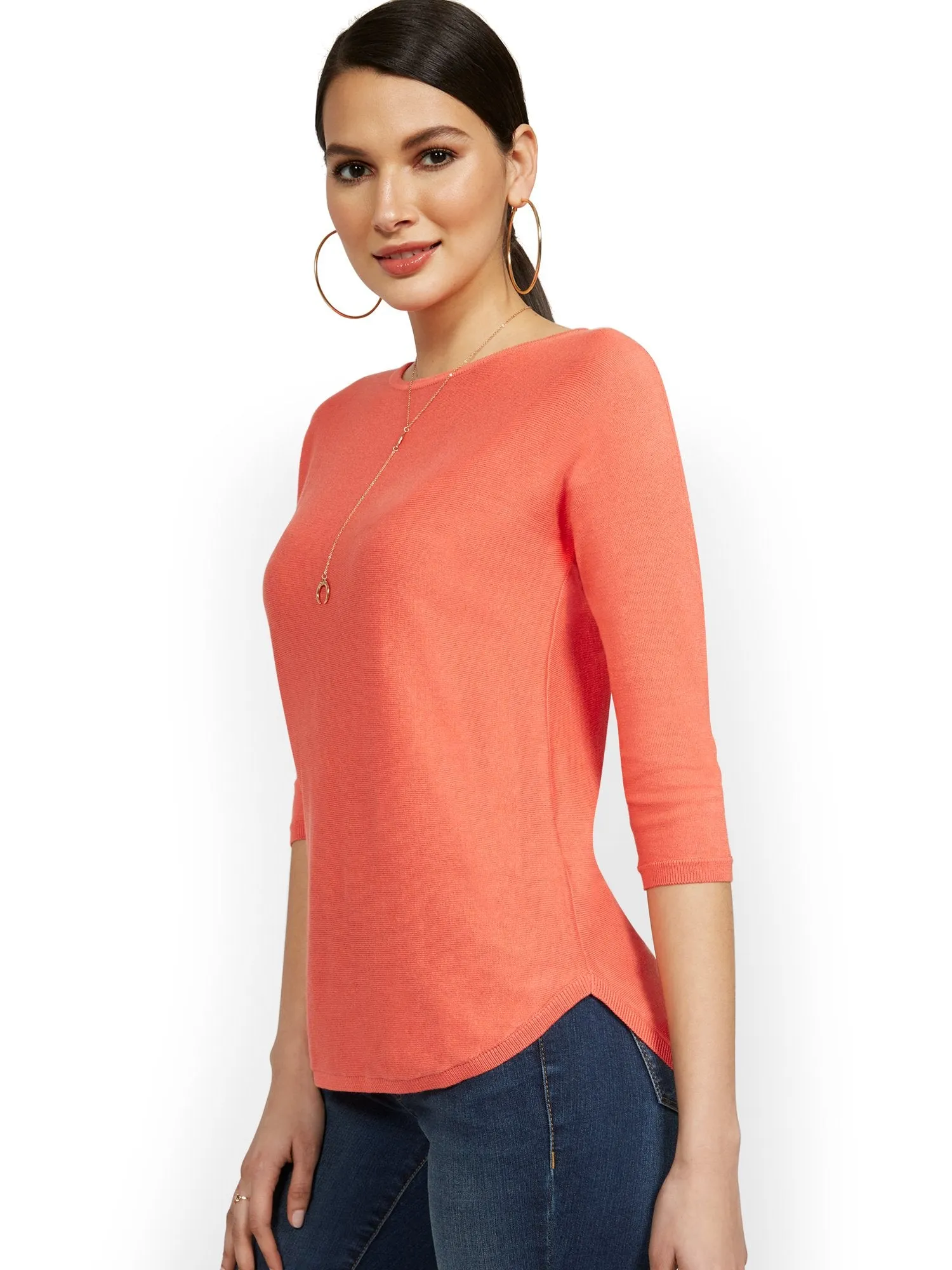 Easy Dolman Tunic Sweater