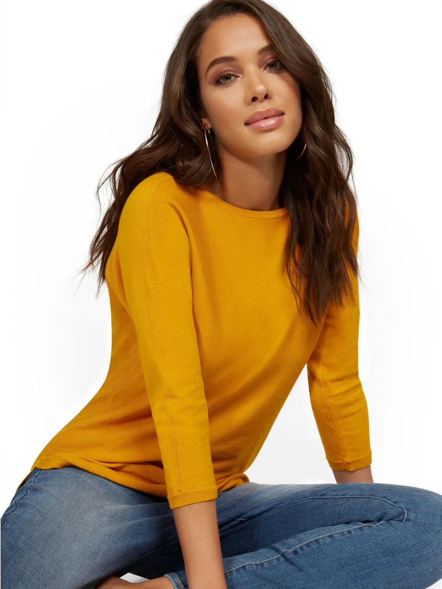 Easy Dolman Tunic Sweater