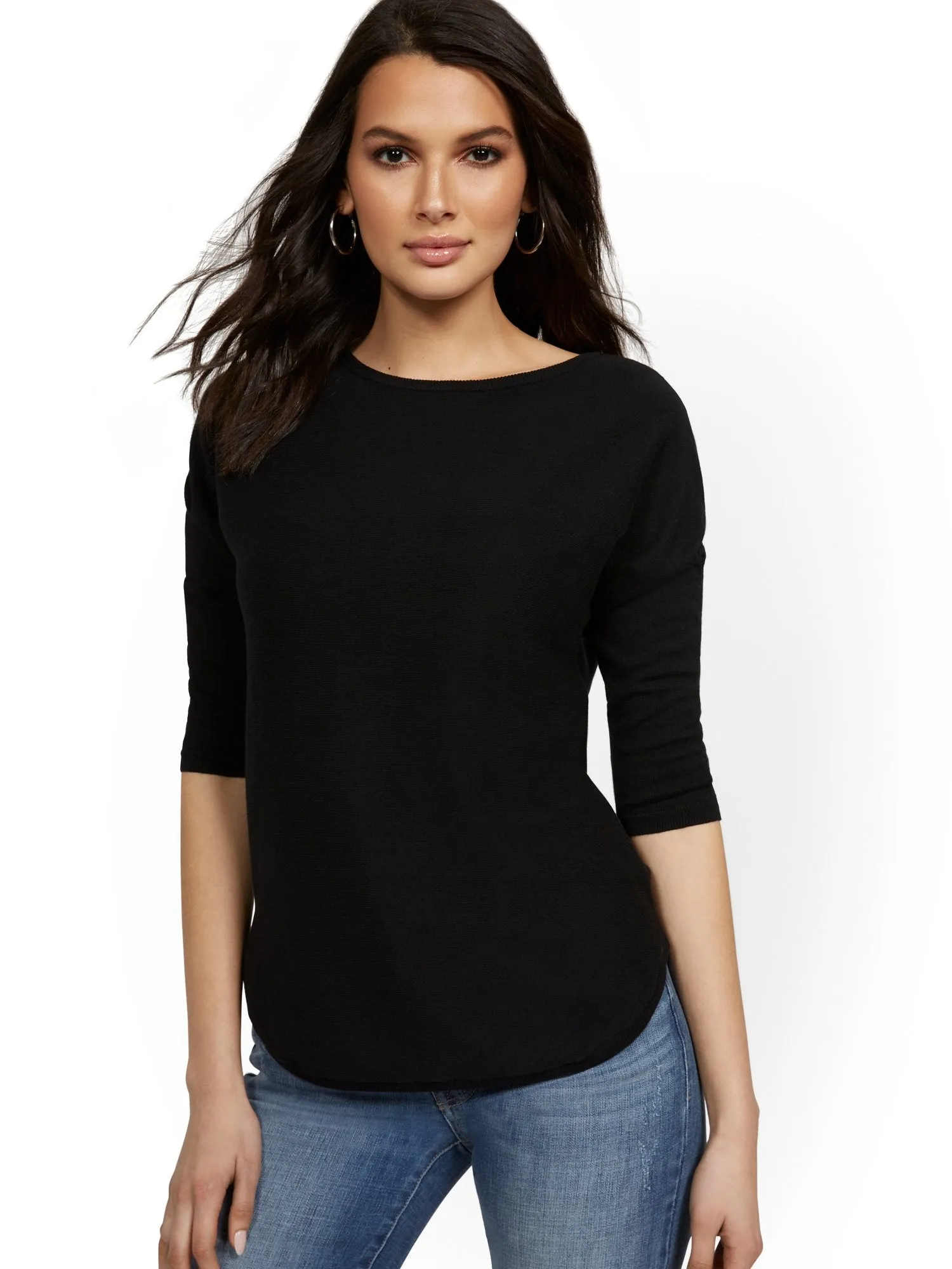 Easy Dolman Tunic Sweater