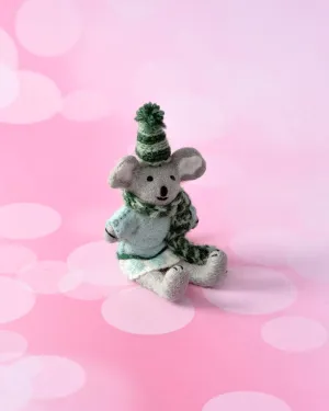 Felt Koala With Blue Sweater