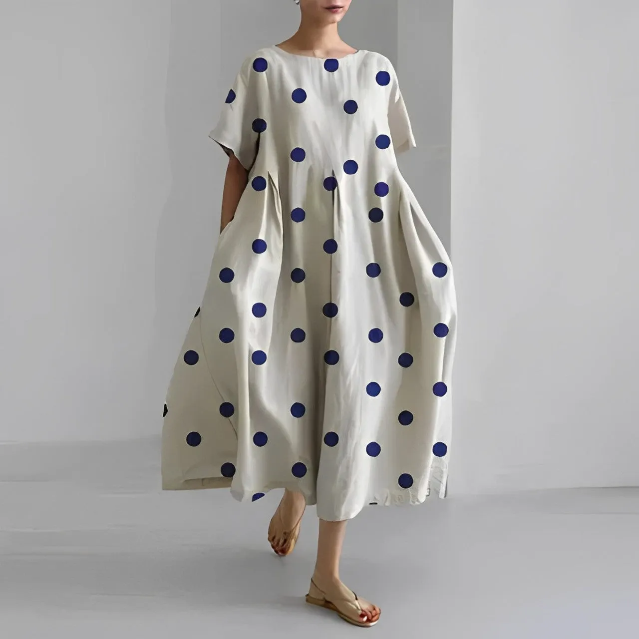 Floor - Comfortable Floral Dress