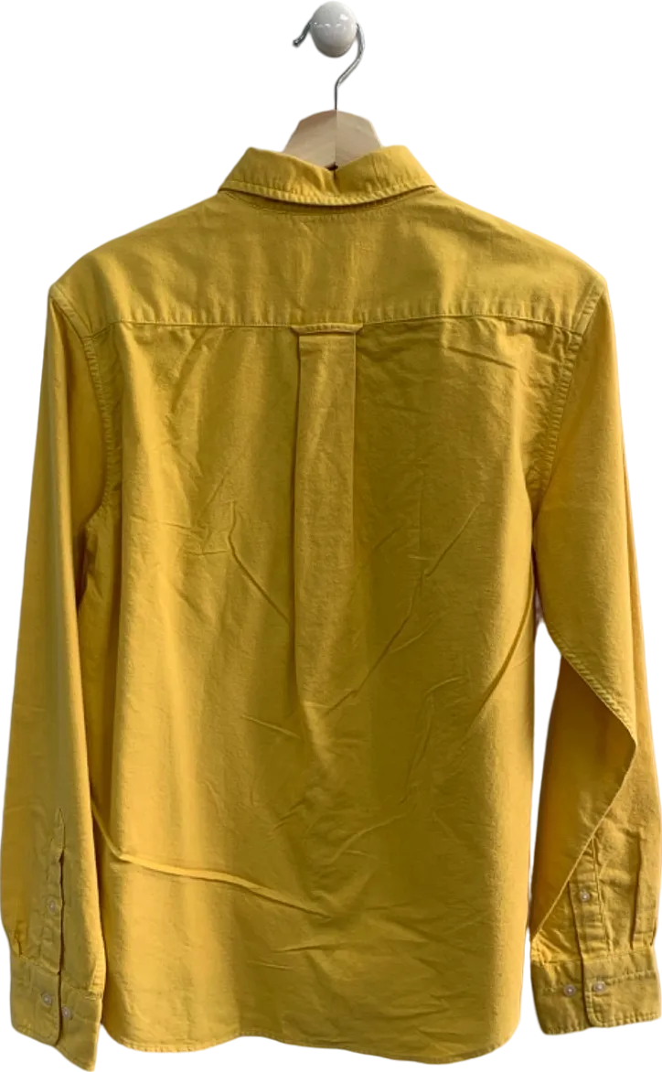 GANT Yellow Regular Fit Brushed Oxford Shirt UK S
