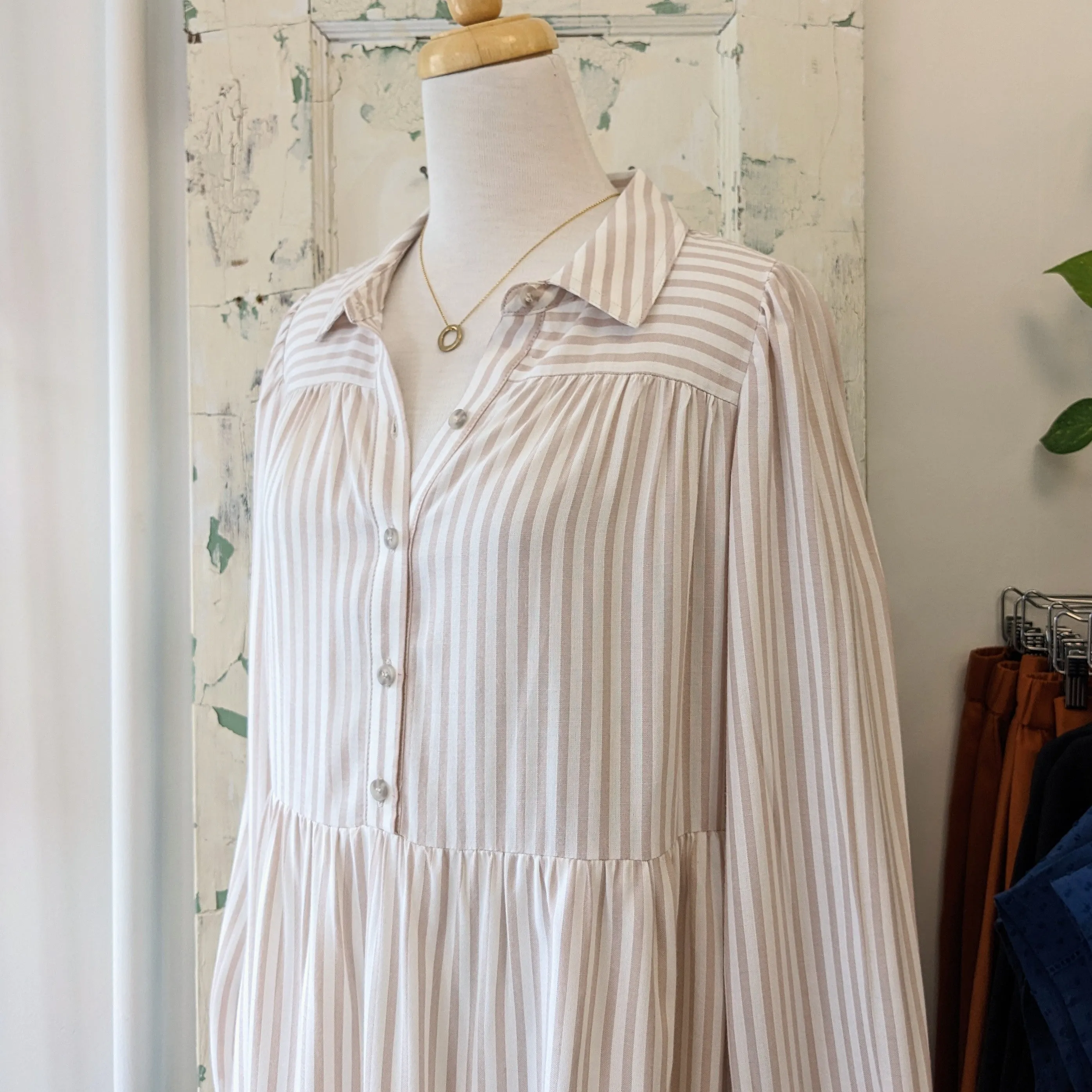 Gentle Fawn // Tulum Dress Tan Stripe