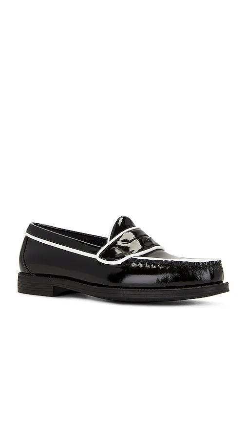 G.H.BASS Logan Piping Easy Weejun in Black