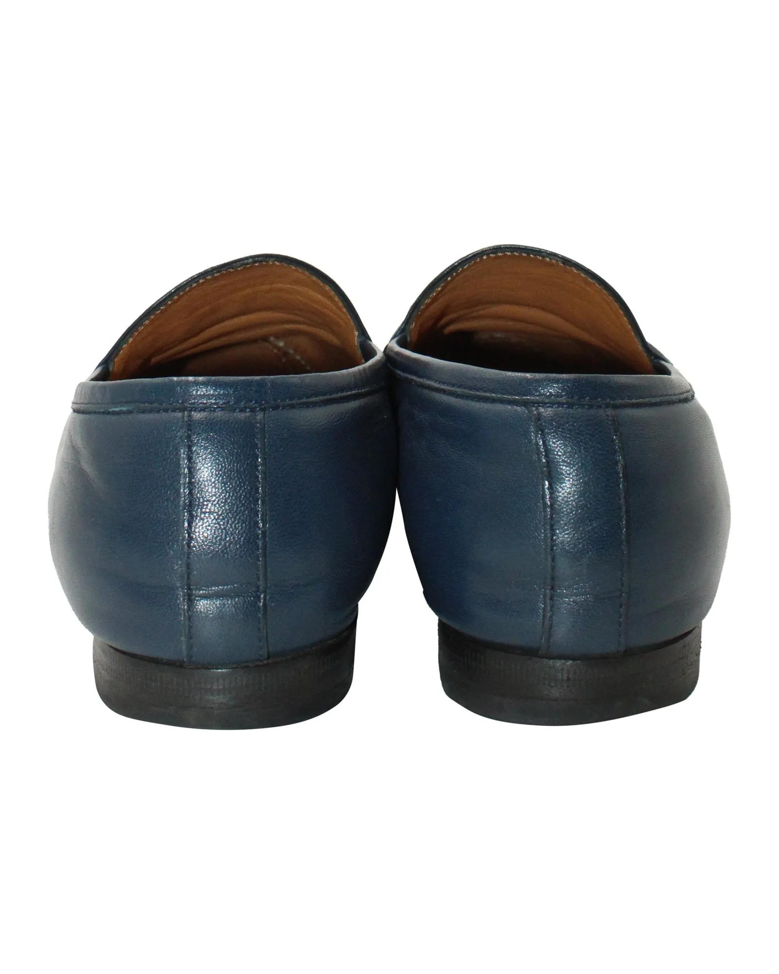 Gucci Horsebit Loafers in Navy Blue Leather