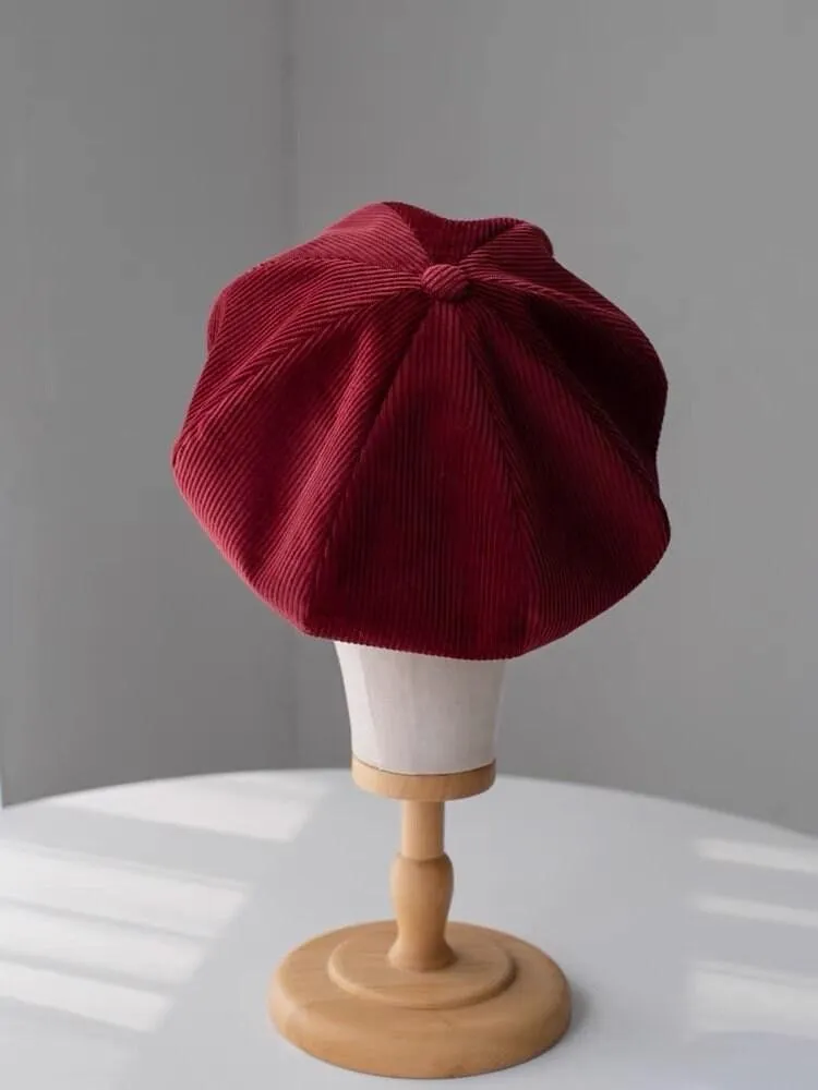 Handmade Unisex Oversized Corduroy Hat