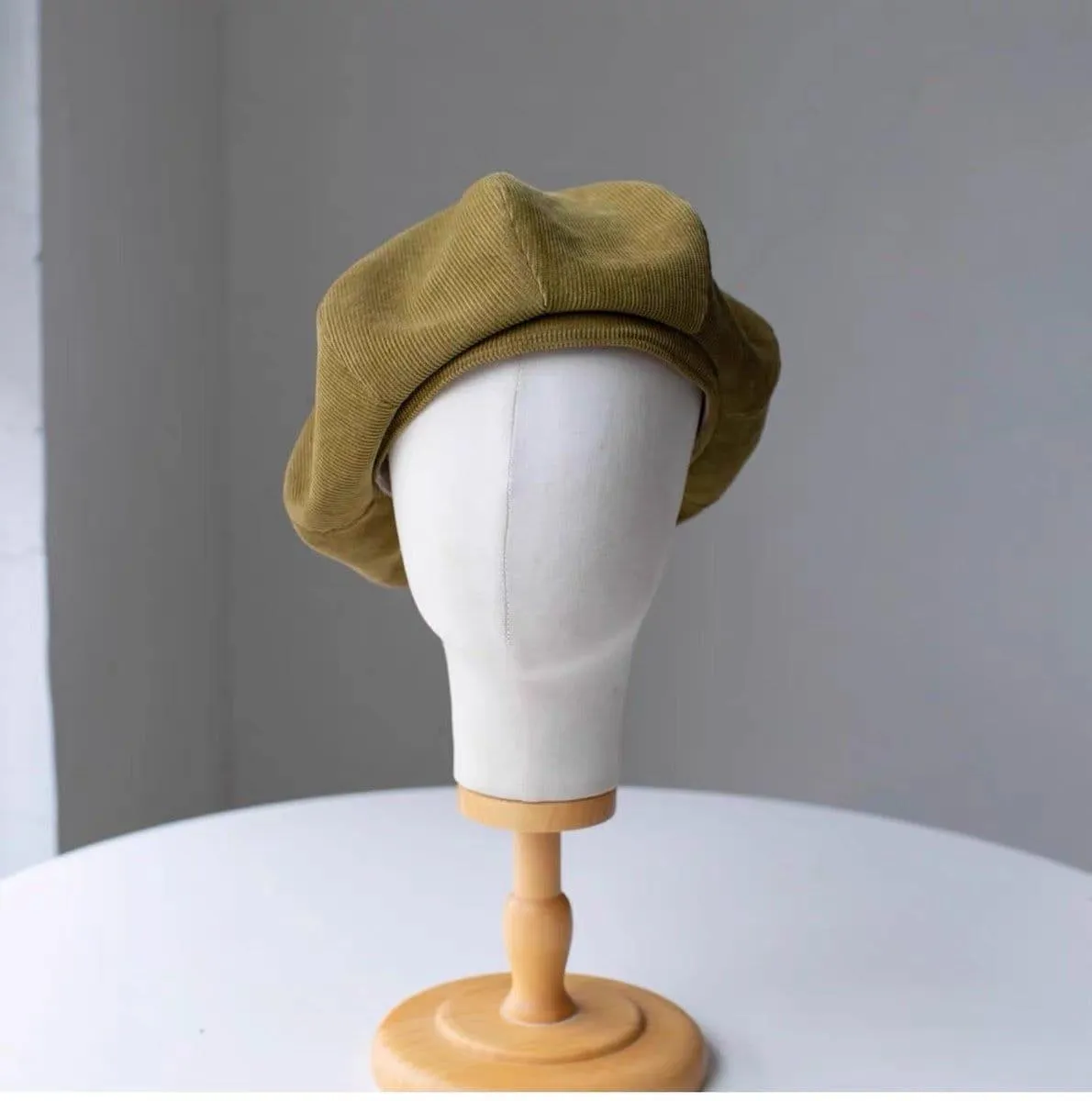 Handmade Unisex Oversized Corduroy Hat