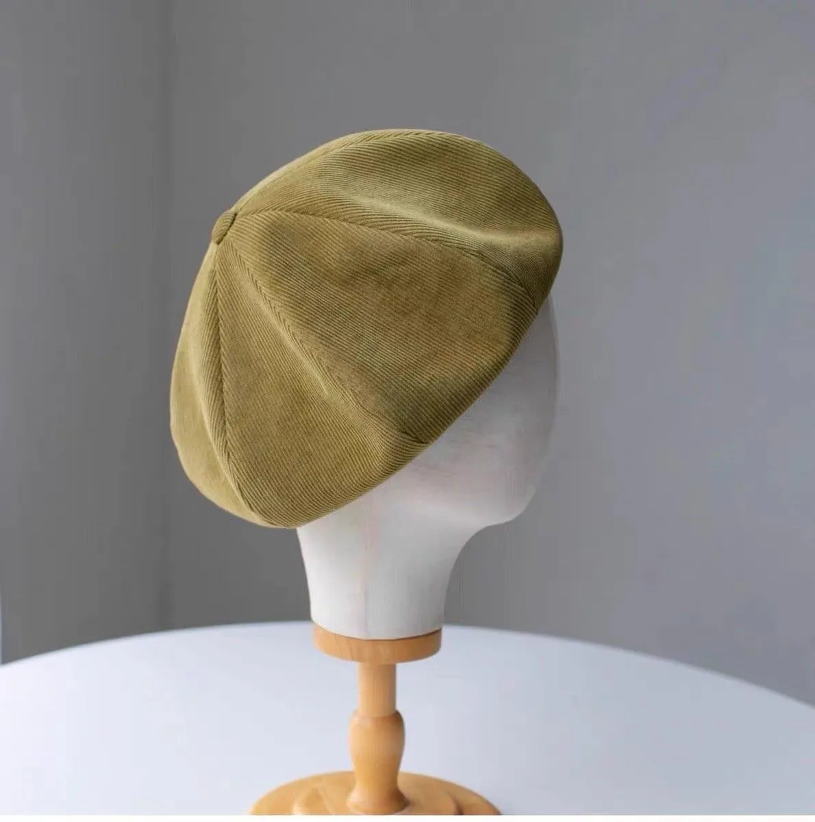 Handmade Unisex Oversized Corduroy Hat