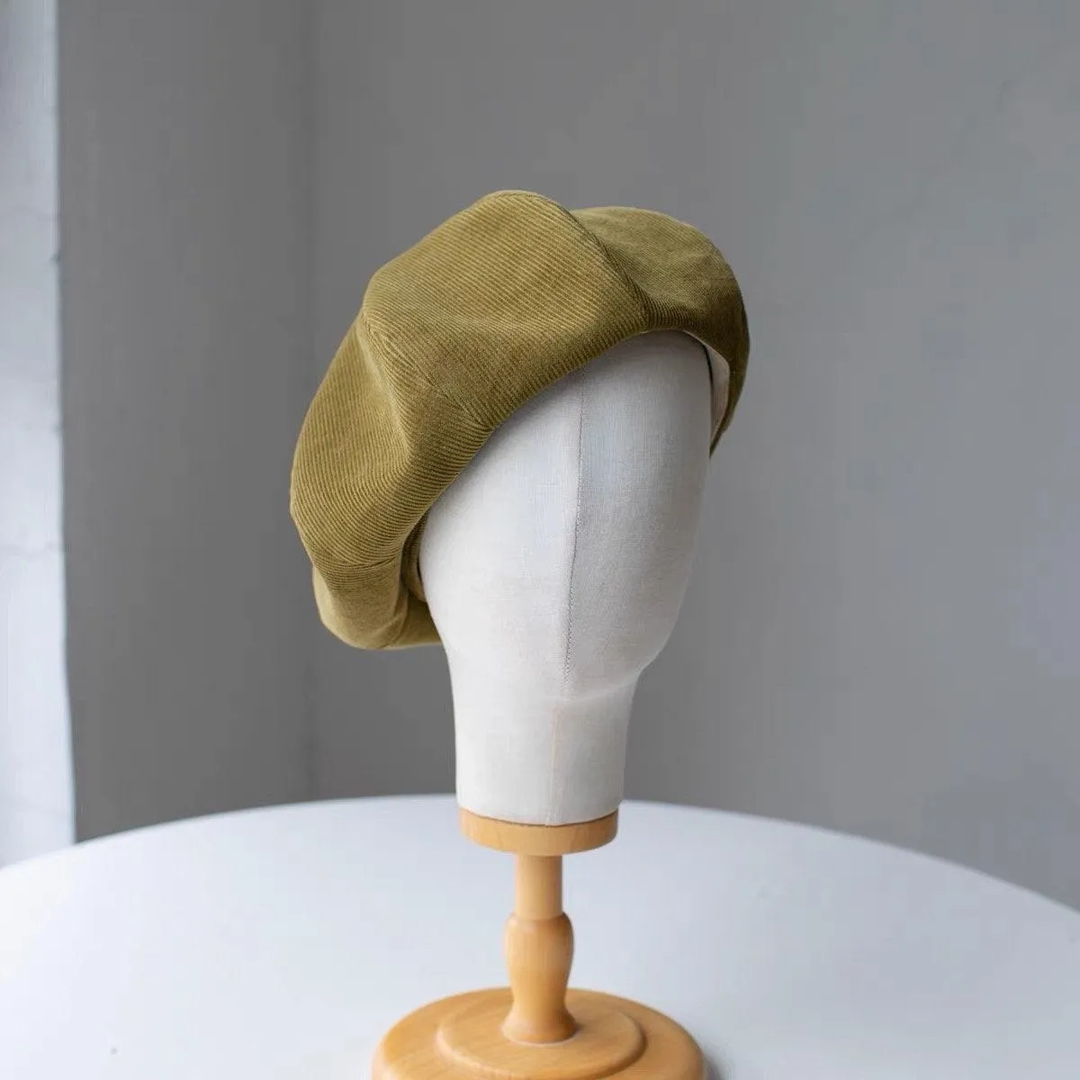 Handmade Unisex Oversized Corduroy Hat