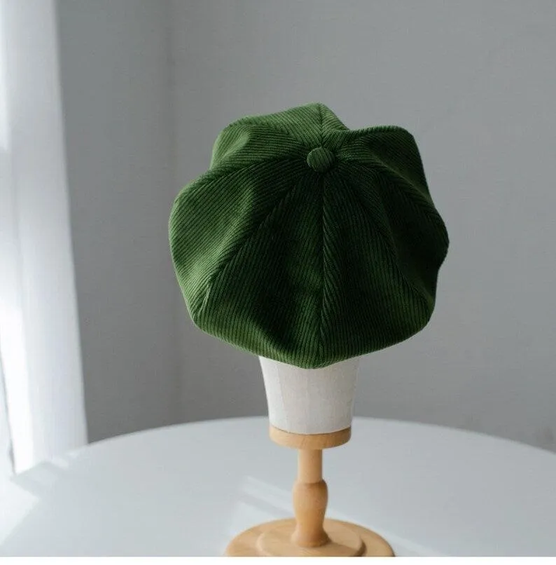 Handmade Unisex Oversized Corduroy Hat