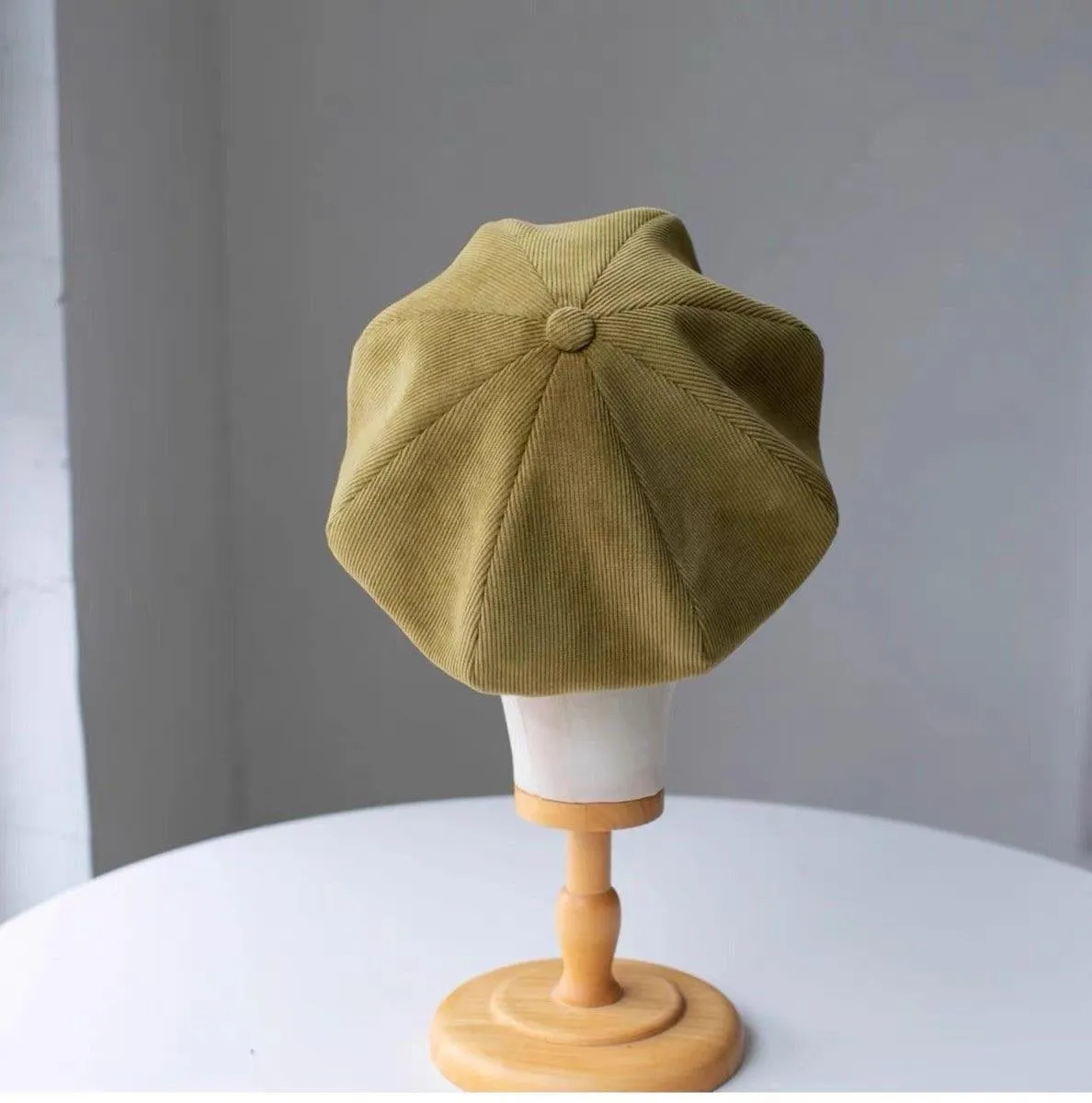 Handmade Unisex Oversized Corduroy Hat