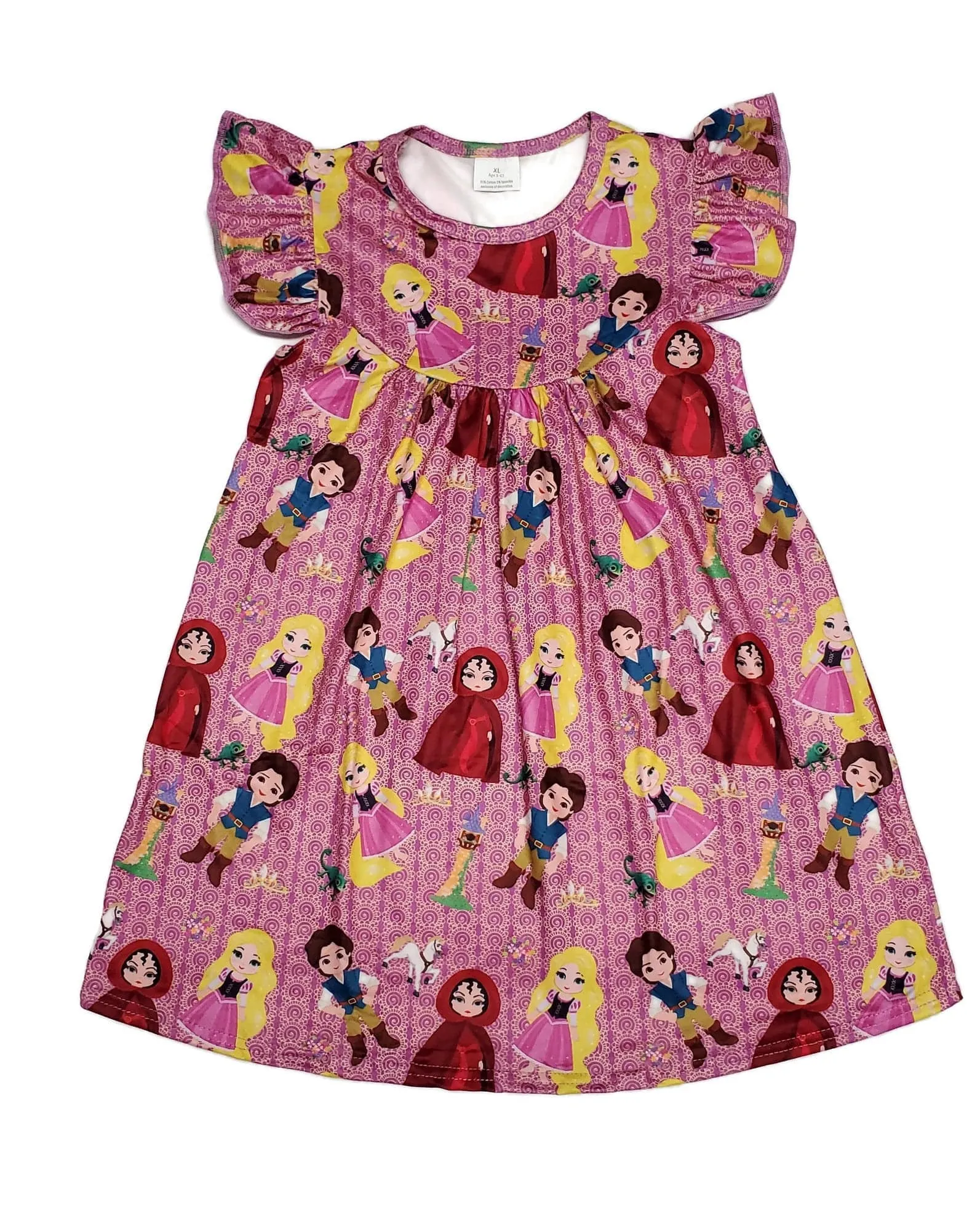 I See The Light Milk Silk Flutter Dress