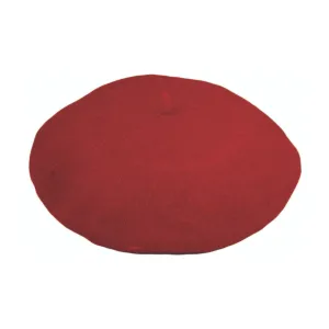 Jeanne Simmons Accessories Wool Red Beret (Women's)