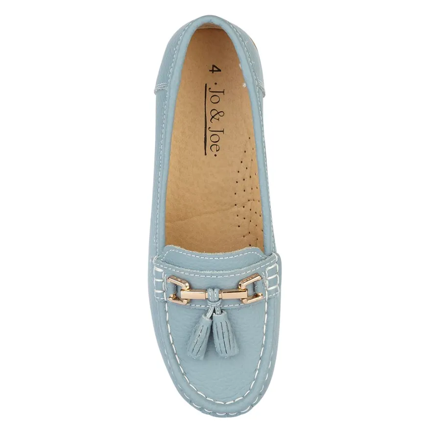 Jo & Joe Womens Loafer Nautical Baby Blue