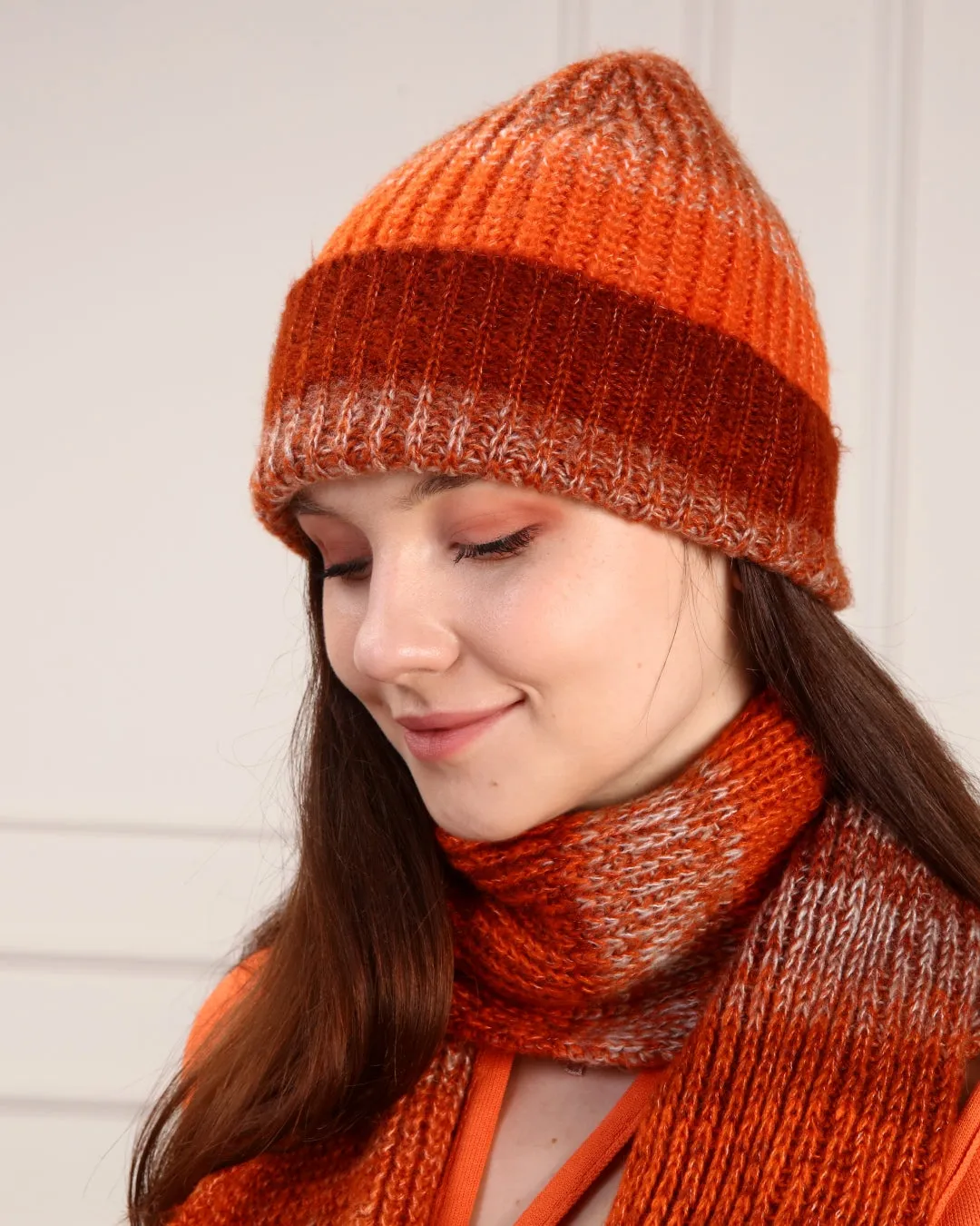 Knitted Beanie and Scarf Set - Women's Cozy Hat Scarf - Trending Fashion Outfit for Winter