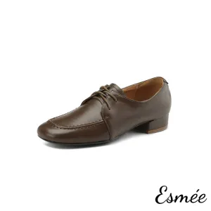Lambskin Leather High Heel Loafers