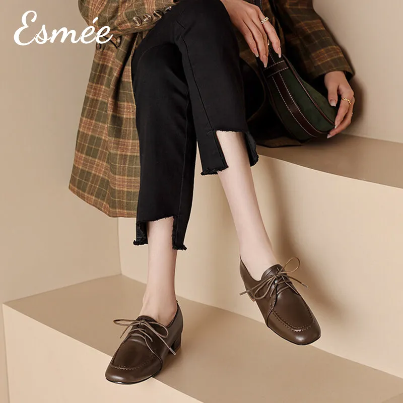 Lambskin Leather High Heel Loafers