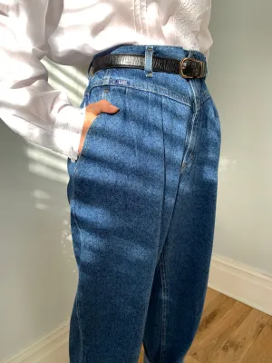 Lee 1980's high waisted pleat front jeans