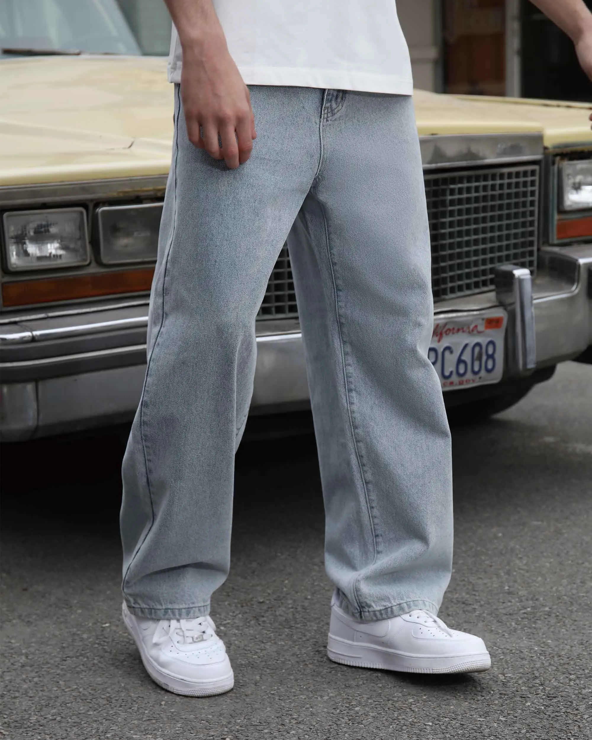 Loose and Comfortable Blue Baggy Jeans-Mexico Local Delivery