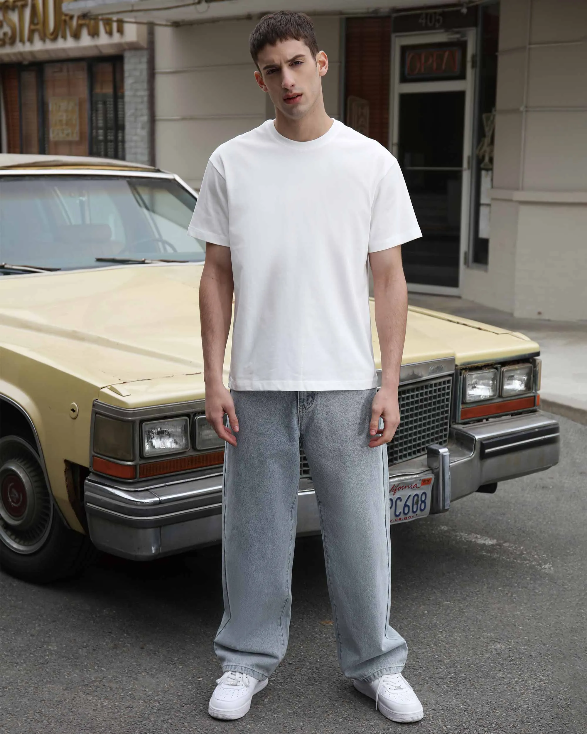 Loose and Comfortable Blue Baggy Jeans-Mexico Local Delivery
