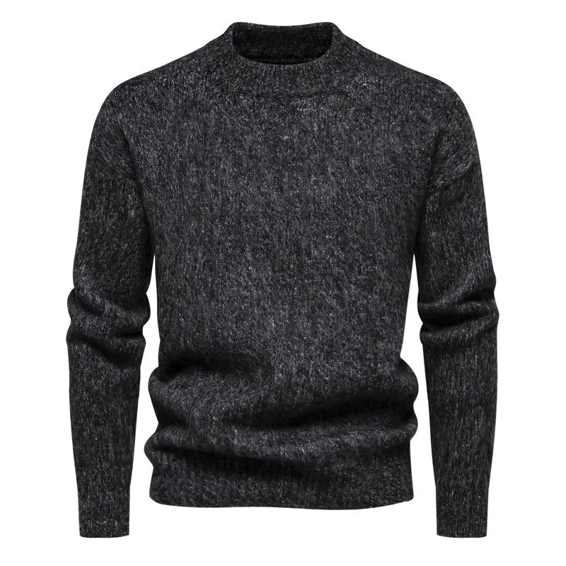 Men's Round Neck Pullover Warm Sweater 98044490F