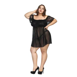 Mesh Plus Size Dress