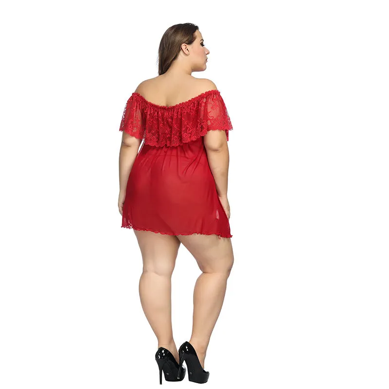 Mesh Plus Size Dress