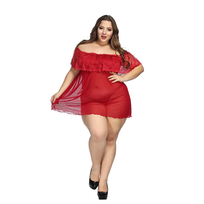 Mesh Plus Size Dress