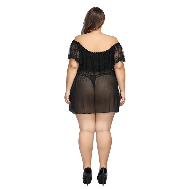 Mesh Plus Size Dress