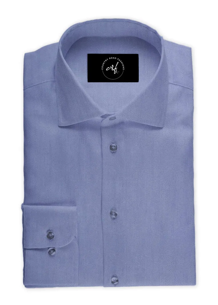 Modern Blue Poplin Shirt