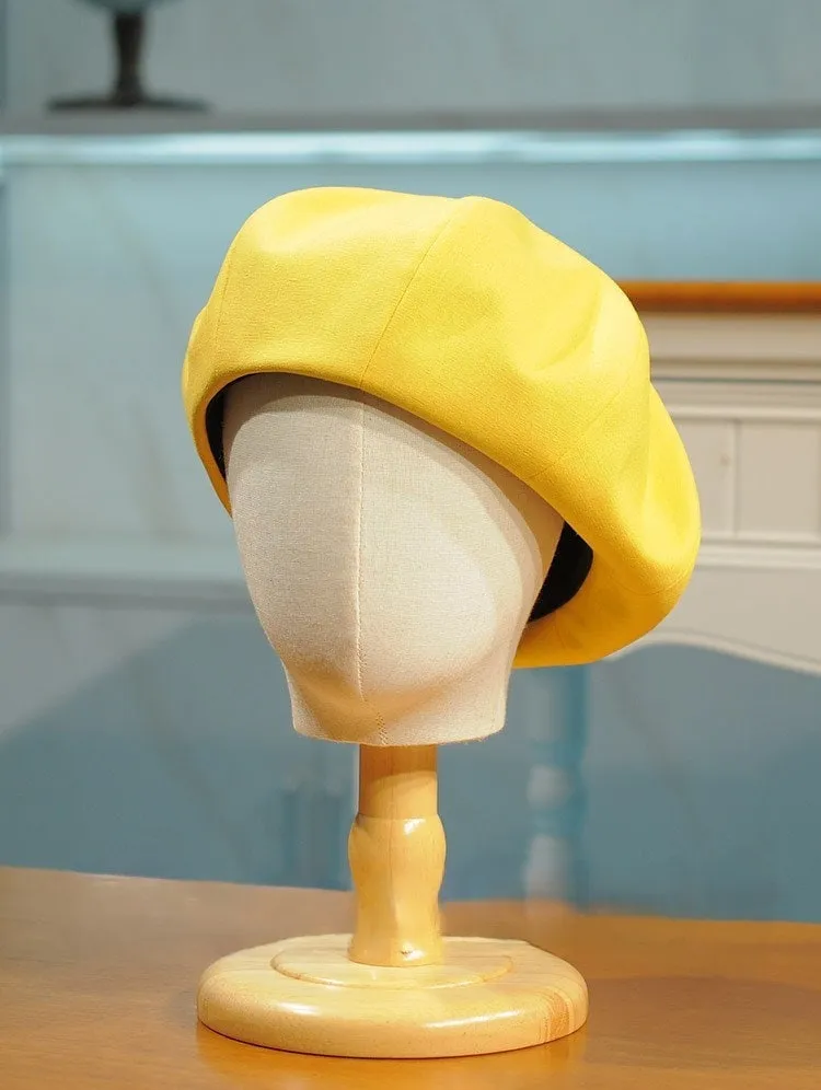 Oversize Light Weight Linen Beret