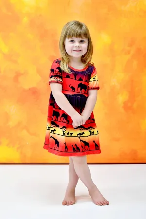 Pride Lands Short Sleeve Milk Silk Dress