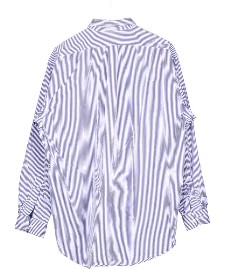 Ralph Lauren Blue Blake Striped Shirt UK L