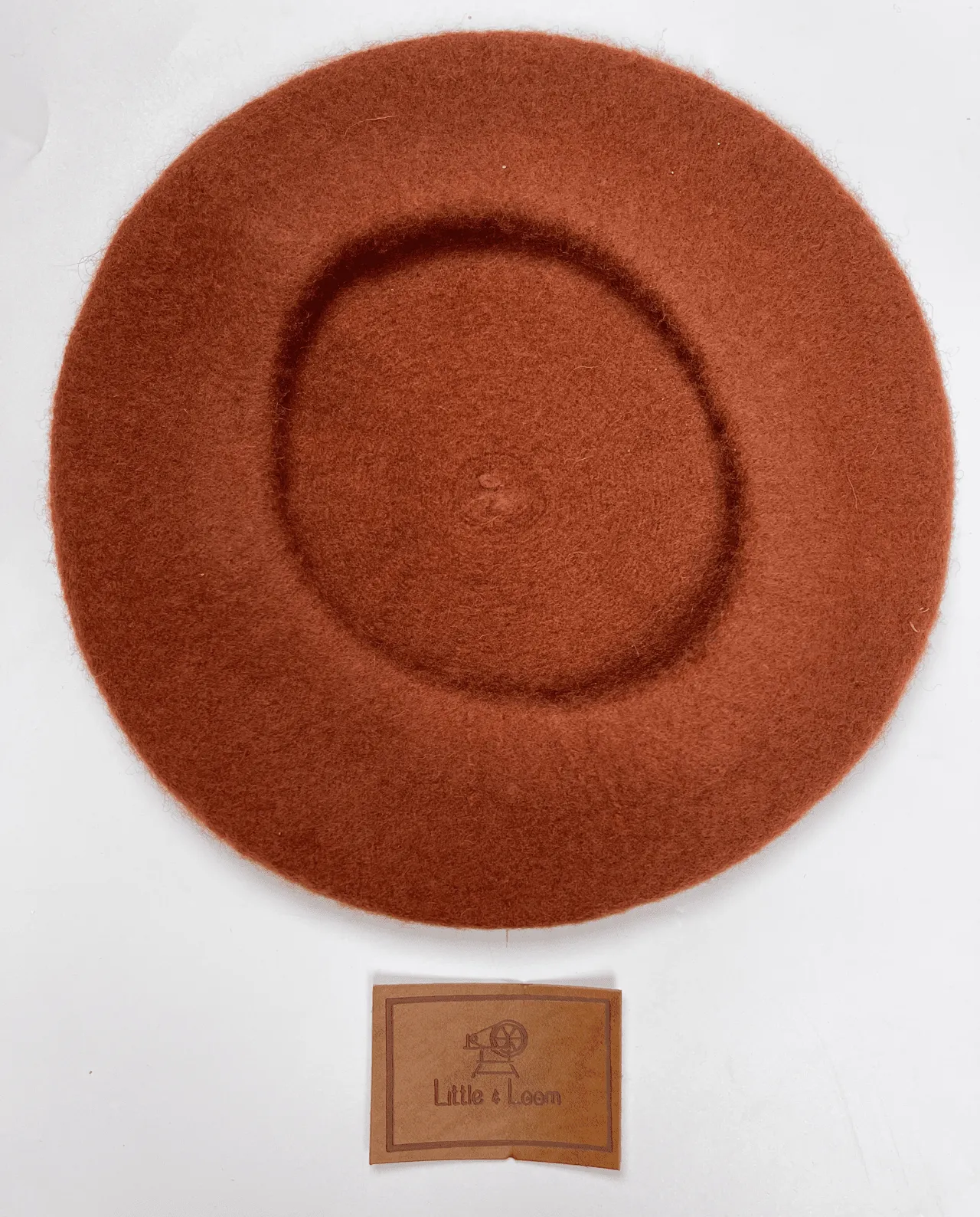 RUSTIC BROWN BERET CAP - KIDS