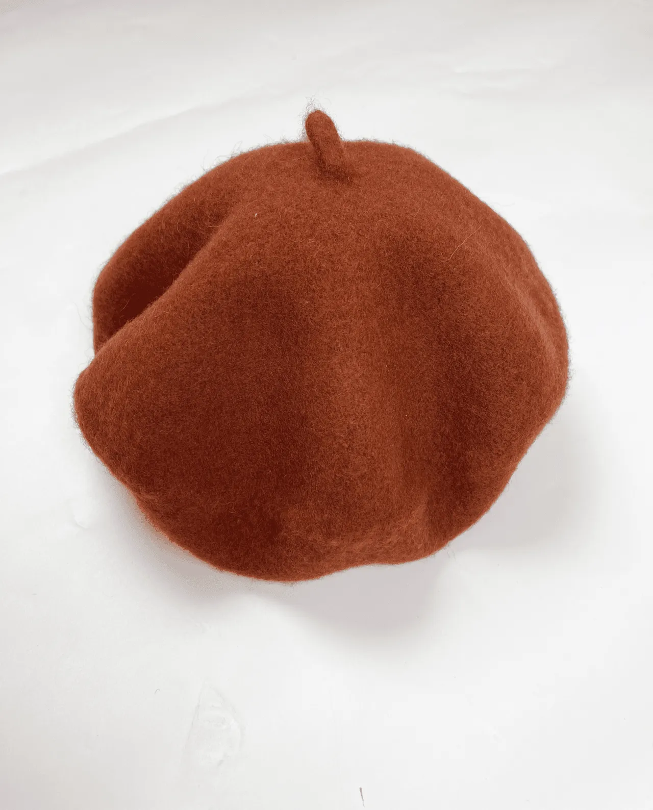 RUSTIC BROWN BERET CAP - KIDS