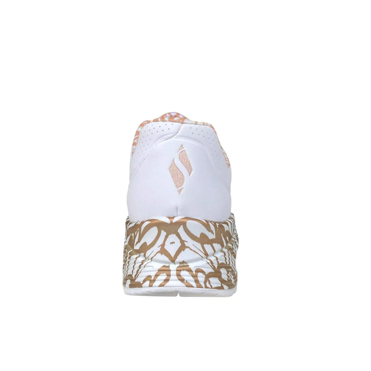 Skechers scarpa sneakers da donna x JGoldcrown Uno Loving Love 155506/WTRG bianco-rosa oro