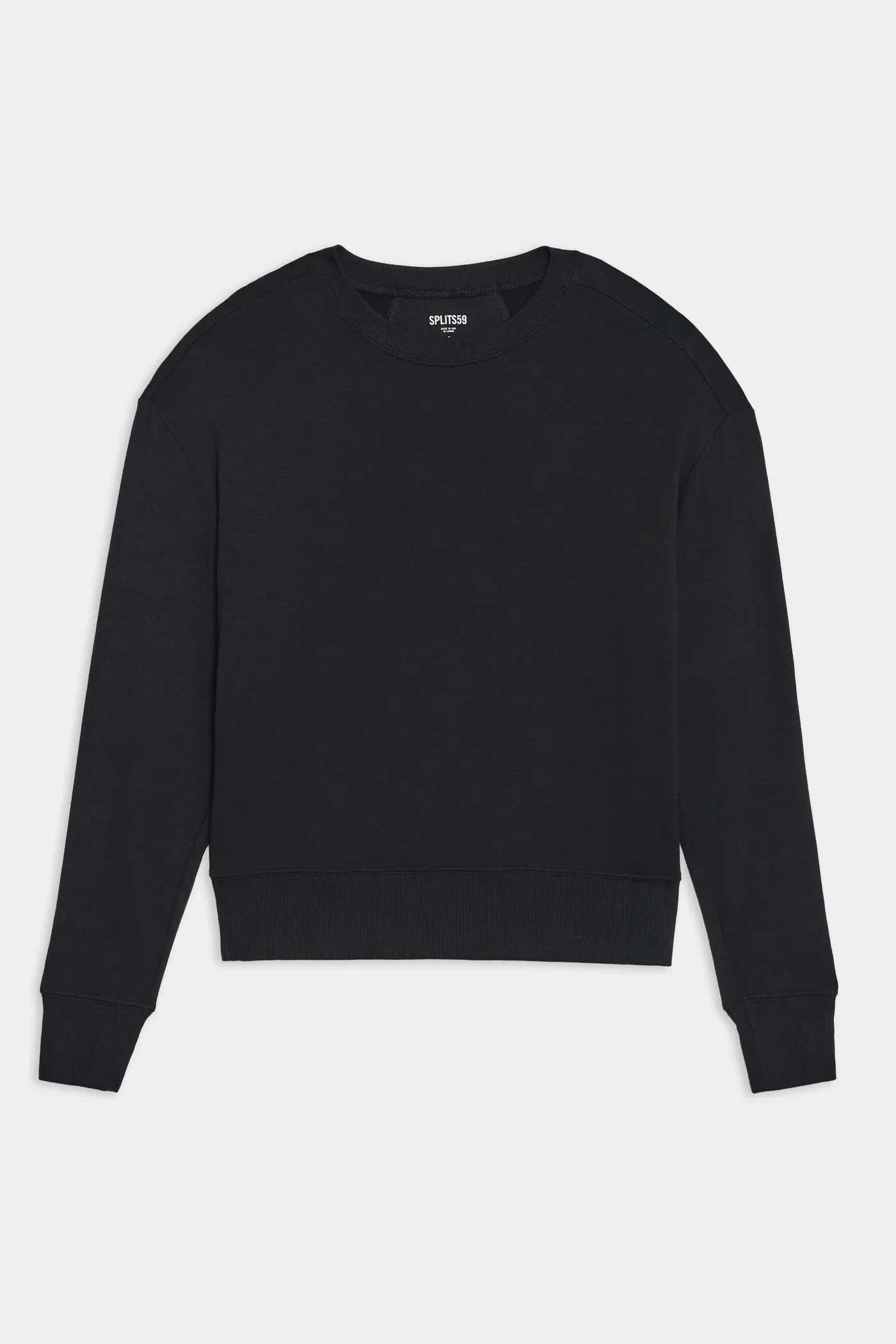 Splits59 Sonja Warm Up Long Sleeve Sweater in Black