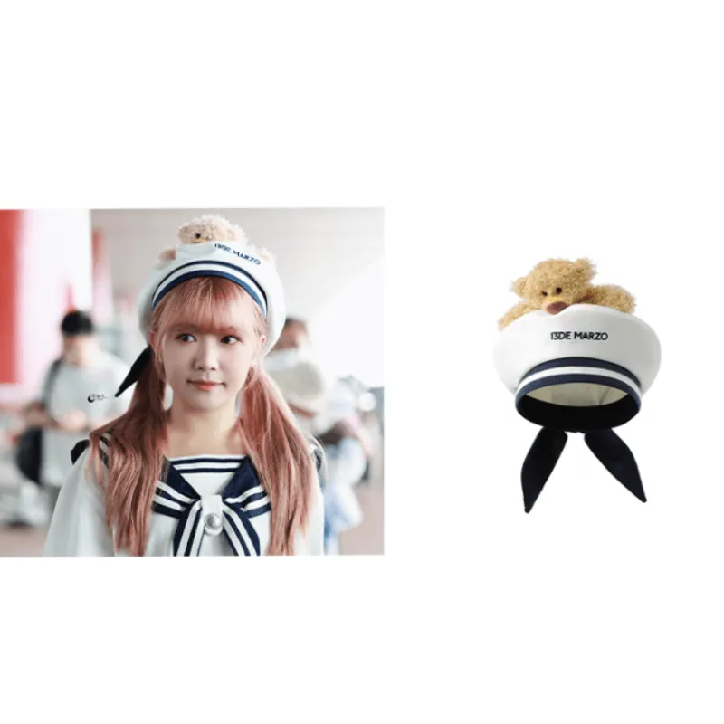 Sweet Lady Beret Navy Water Hand Cute Retro Casual Versatile Hat as a Valentine's Day Gift
