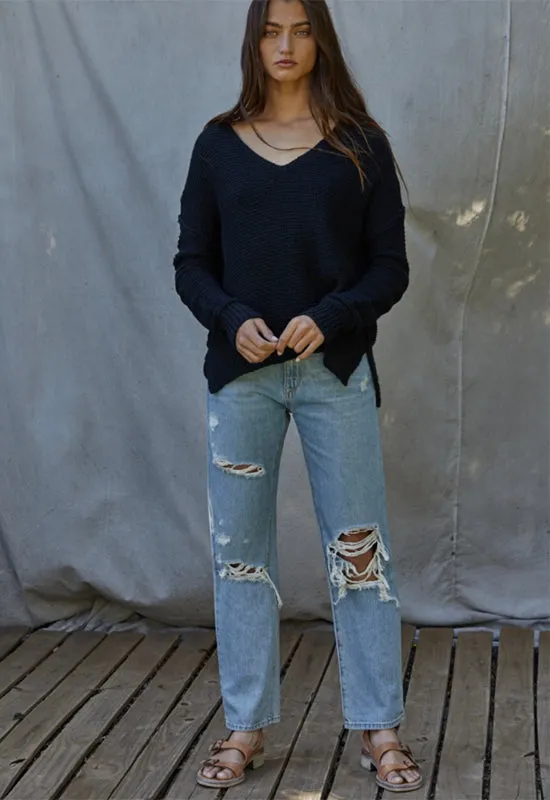 The Lauren Pullover - Black
