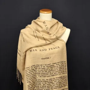 War and Peace by Leo Tolstoy shawl/scarf - english version