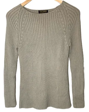 Warm Autumn Taupe Ribbed Sweater